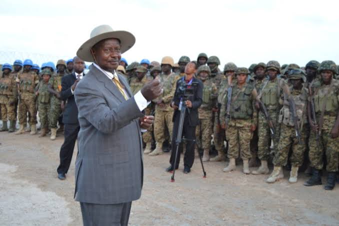 Museveni Kaguta addressing UPDF